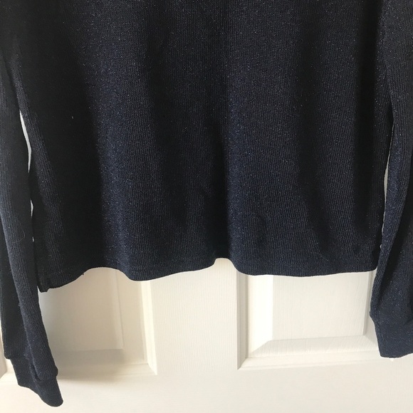 3/$15 Divided dark blue sparkle long sleeve top - Picture 7 of 9